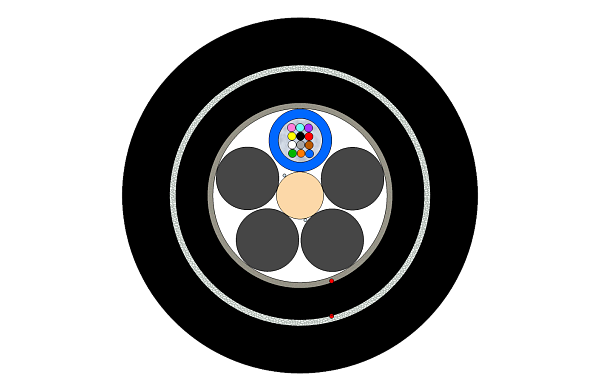 Outdoor Multitube Cable-Double Jacket 12-144F (SC)