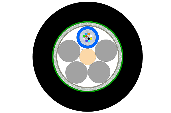 Outdoor CST Armoured Multi-tube Cable 12F (HC)