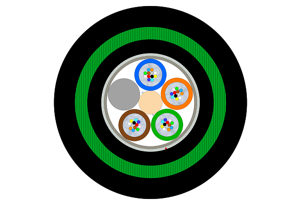 Outdoor CST Armoured Multitube Cable-Double Jacket 48F (HC)