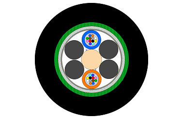 Outdoor CST Armoured Multitube Cable 24F (NC)