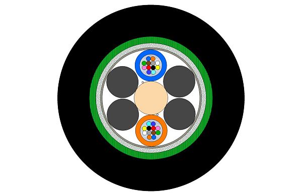 Outdoor CST Armoured Multitube Cable 24F (NC)