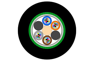 Indoor/Outdoor CST Armoured Multitube Cable 48F (NC)