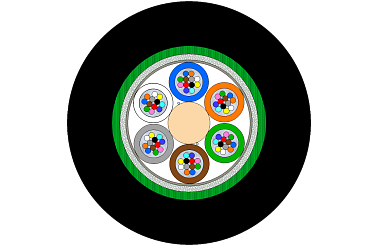 Indoor/Outdoor CST Armoured Multitube Cable 72F (NC)